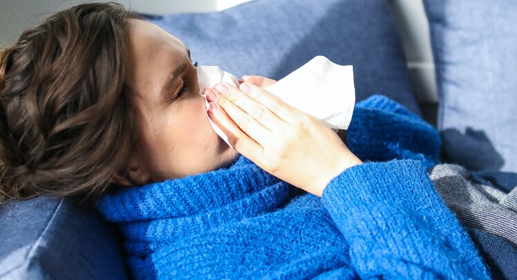 Die verstopfte Nase ist eine häufige Begleiterscheinung einer Erkältung | © Polina Tankilevitch via Pexels